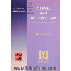 متن درسی A level and as level law