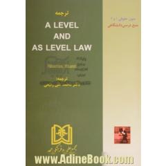 ترجمه متون حقوقی 1و 2  a level and as level law