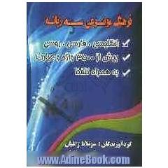 فرهنگ موضوعی: انگلیسی - فارسی - روسی به همراه تلفظ بیش از 3500 واژه و عبارت