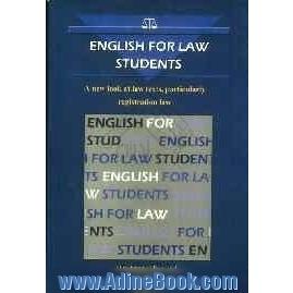 English for law students: a new look a law texts, particularly registration law