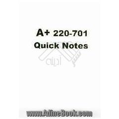 A+ 220-701 quick notes