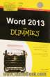 Word 2013 for dummies