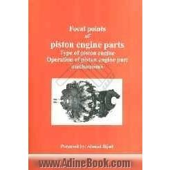 Focal points of piston engine parts: type of piston engine part mechanisms