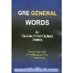 GRE general words for graduate and post-graduate students