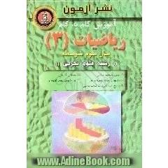 آموزش گام به گام ریاضی (3) سال سوم متوسطه رشته ی علوم تجربی،  مفاهیم اساسی و نکات مهم،  مثال های نمونه برای هر مطلب،  پاسخ تمرین های کتاب