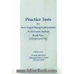 Practice tests for basic English passages and grammar for university students