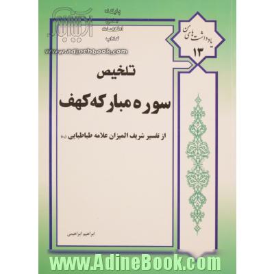 تلخیص سوره مبارکه کهف (از کاب شریف المیزان)