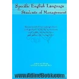 Special English language for students of management