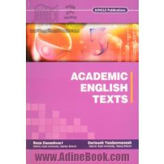 Academic English texts