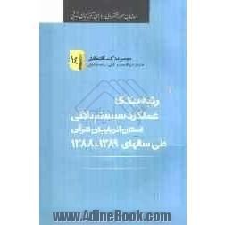 رتبه بندی عملکرد سیستم بانکی استان آذربایجان شرقی طی سال های 1389 - 1388