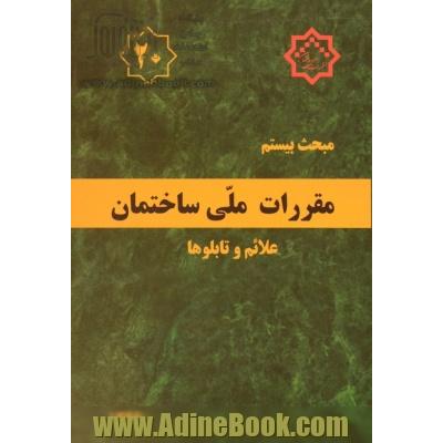 مقررات ملی ساختمان ایران: مبحث بیستم: علائم و تابلوها